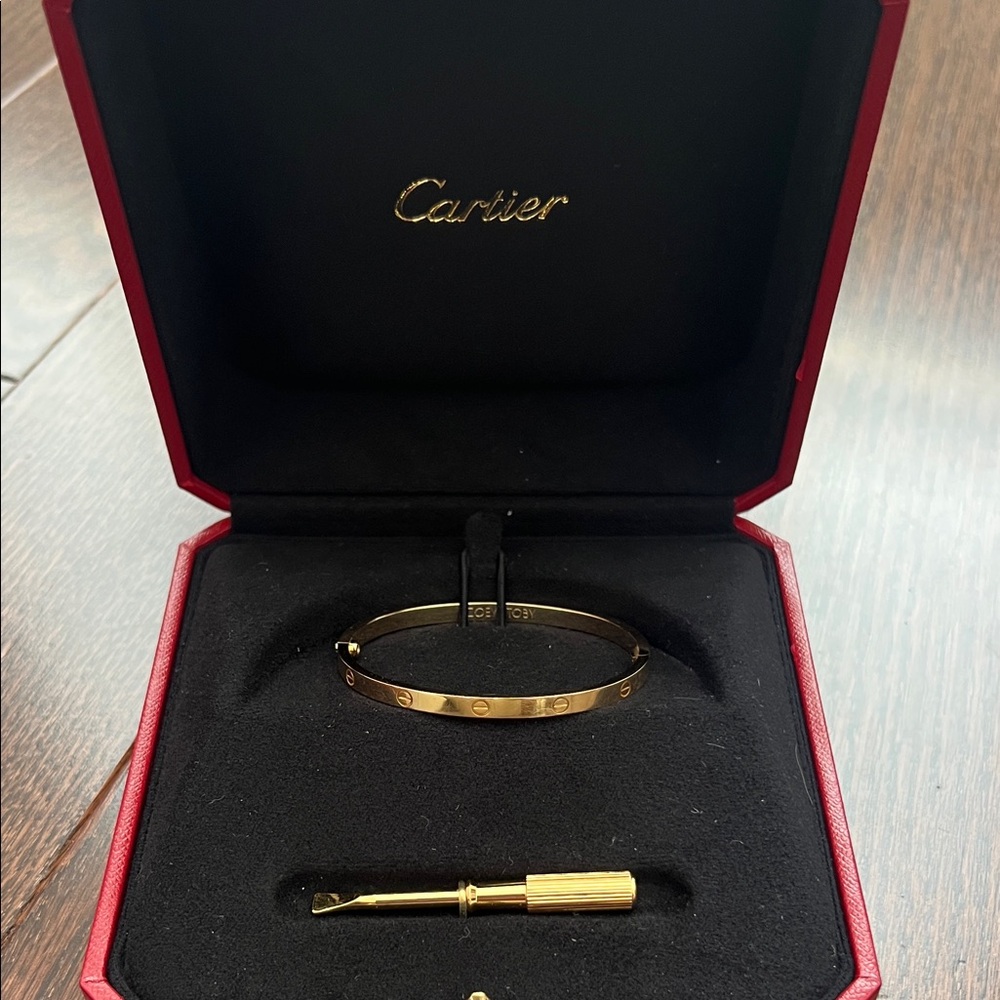 Cartier Gold Love Bracelet with Tool